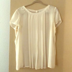 Silk short sleeve top